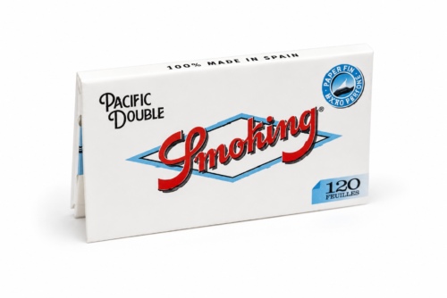 Smoking Pacific Double Tütün Sarma Kağıdı, ince yapısı ve dengeli yanış performansıyla kaliteli sarma deneyimi sunan premium sarma kağıdıdır.